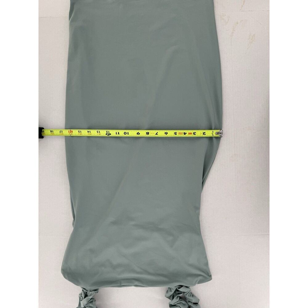 Susana Monaco Dress Sz L Ruffle Strap Green Bodycon Party Wedding Guest $125 - Picture 16 of 16
